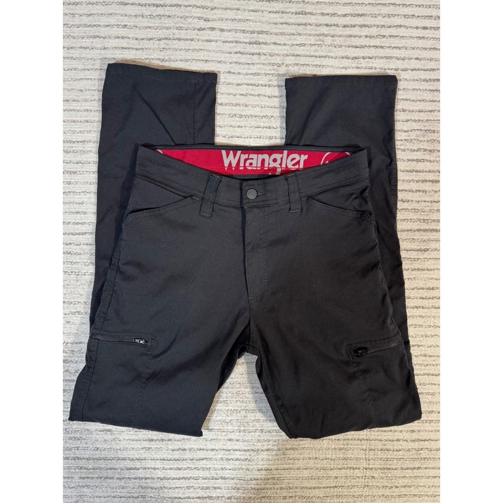 Wrangler Mens Outdoor Series Cargo Pants Black 30x32 10NW788NB Stretch Hiking